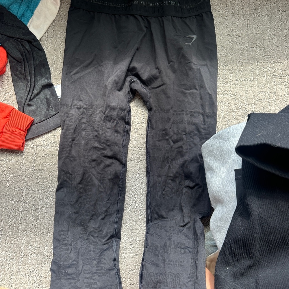 Gymshark Black Leggings Performance Bottoms